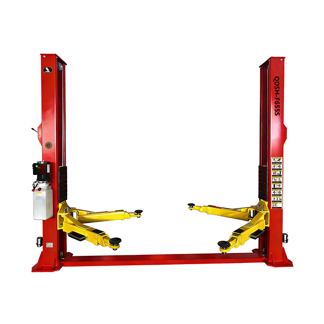 Elevador de Dos Columnas Tipo Pórtico, 6 Curvas, Capacidad 5500kg Modelo F655&E