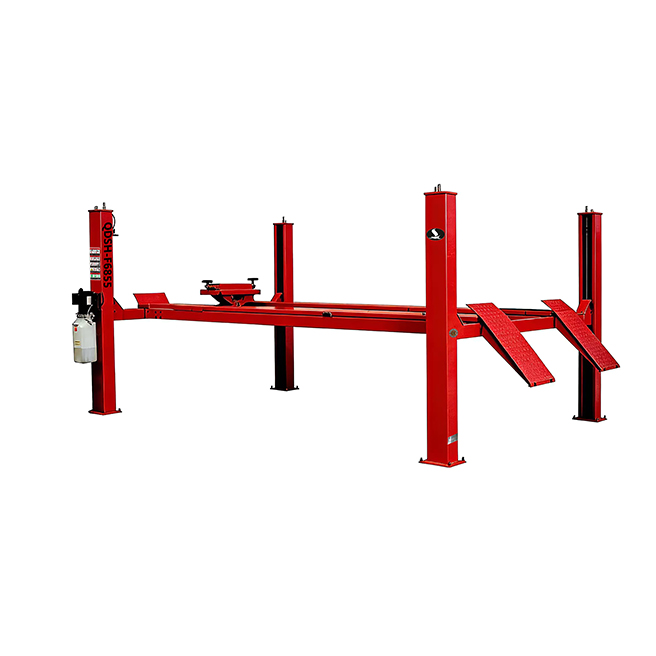 Elevador de cuatro columnas neumático de 5 toneladas modelo 6855